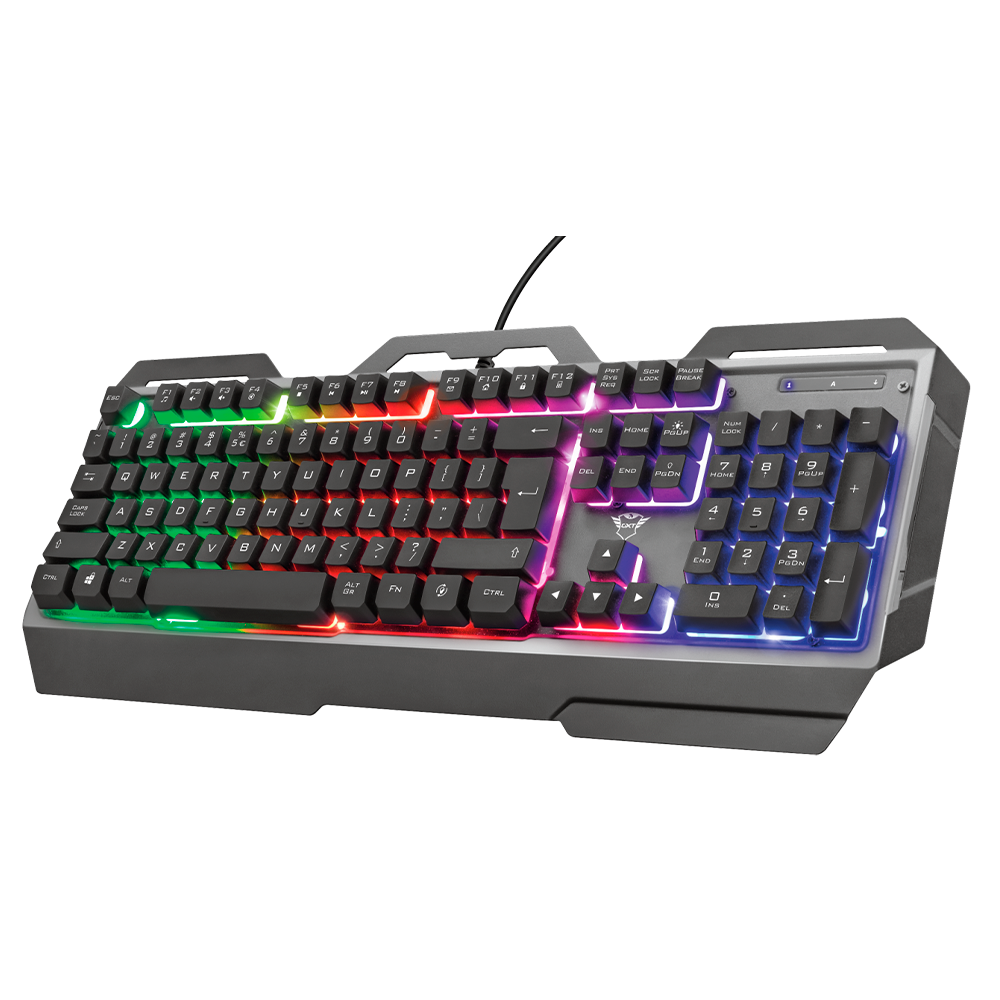 Teclado Metálico Trust GXT 856 Torac RGB