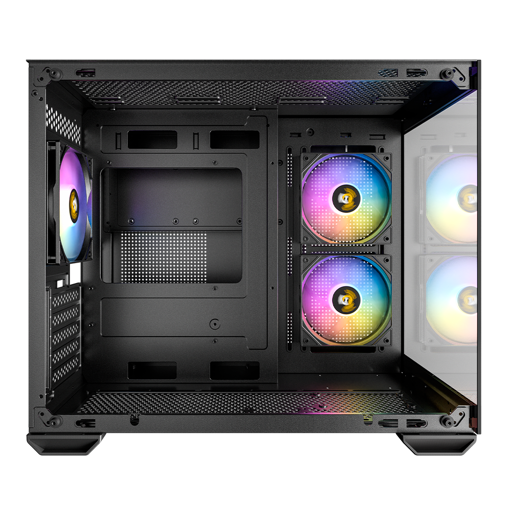 Gabinete Antec CX600M ARGB, Micro ATX, Incluye 3 Ventiladores, Negro
