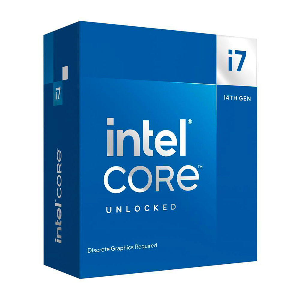 Procesador Intel Core i7-14700KF Sin Graficos Integrados- LGA 1700- 5.60GHz- 20 Nucleos- No Incluye Disipador