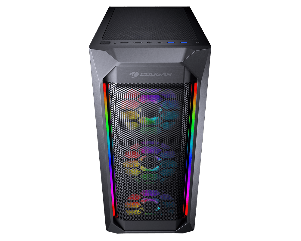 Gabinete Cougar MX410 Mesh-G RGB - ATX - Negro