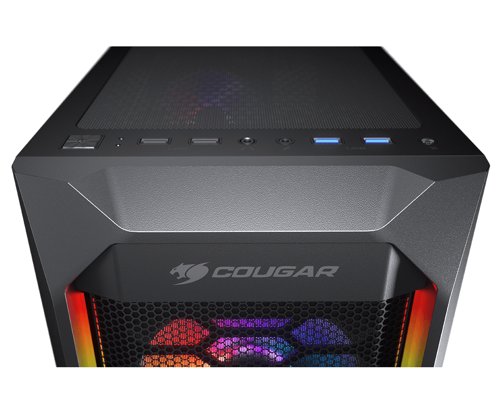 Gabinete Cougar MX410 Mesh-G RGB - ATX - Negro