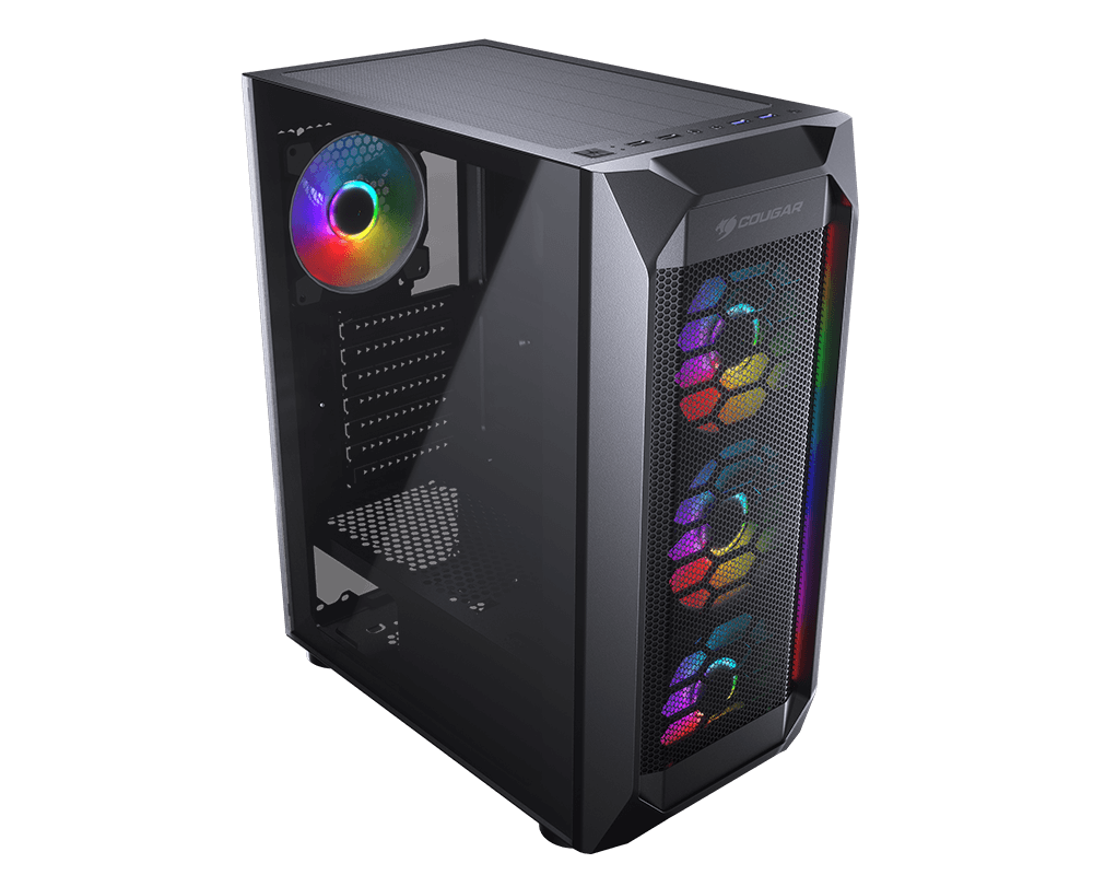 Gabinete Cougar MX410 Mesh-G RGB - ATX - Negro