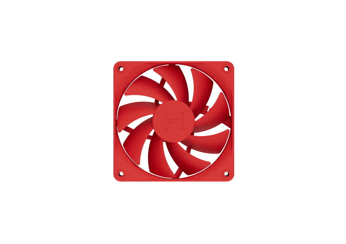 Kit de Ventiladores Hyte FA12 | 120mm | Wild Cherry/Rojo