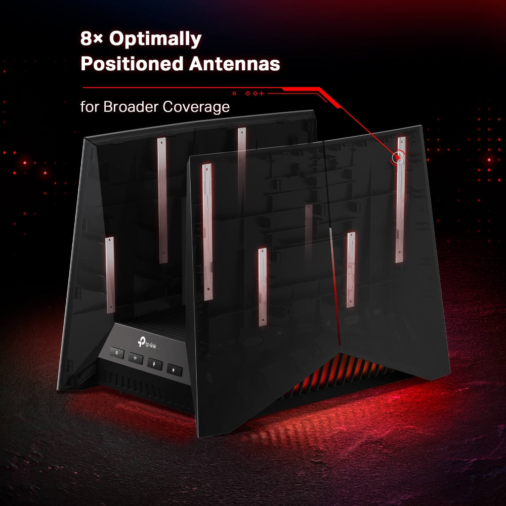 TP-Link Router Gaming Archer GE800, Wi-Fi 7, Triple Banda 2.4/5/6 GHz, 8 Antenas Internas