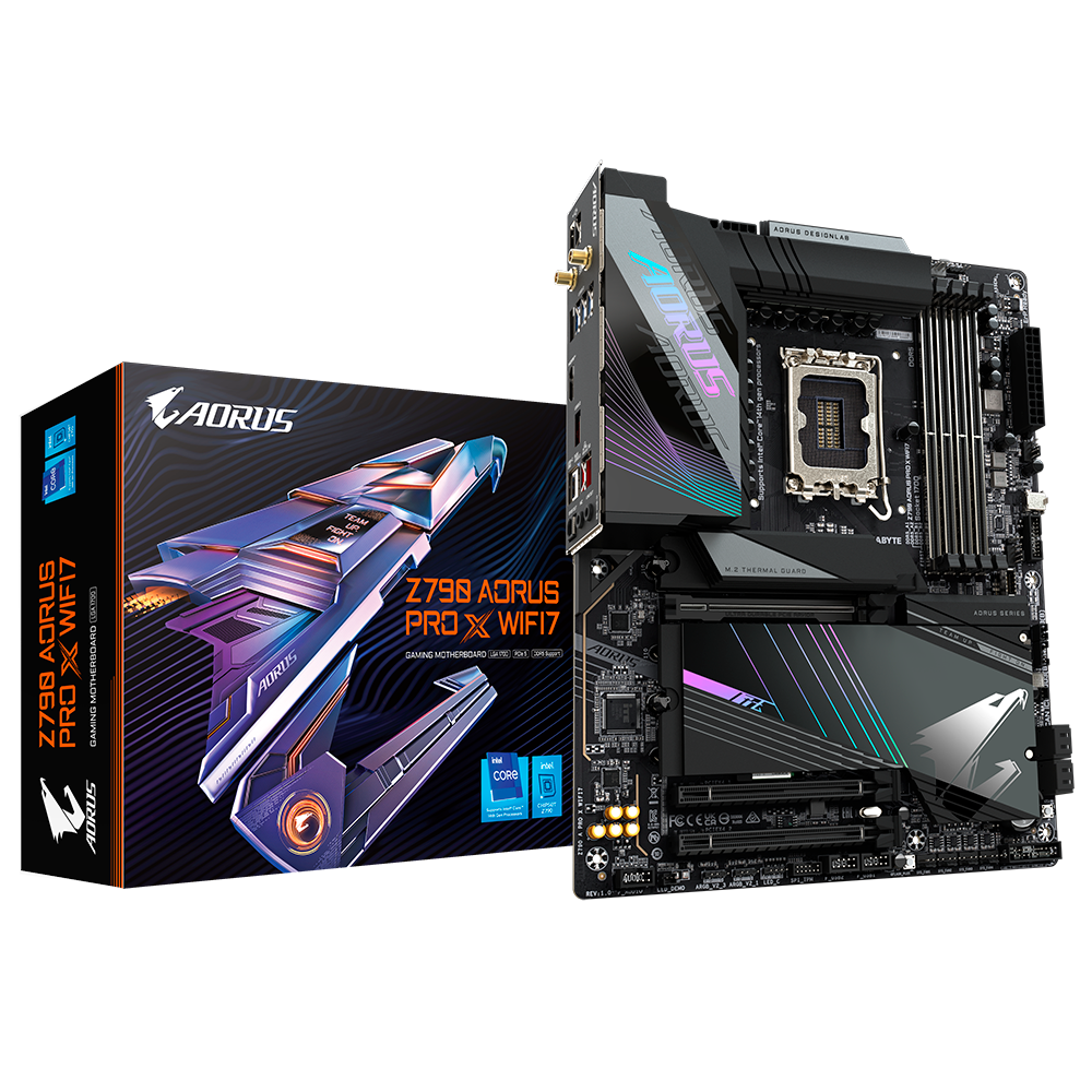 Tarjeta Madre Gigabyte Z790 AORUS PRO X WIFI7 / Z790 / LGA 1700 / DDR5