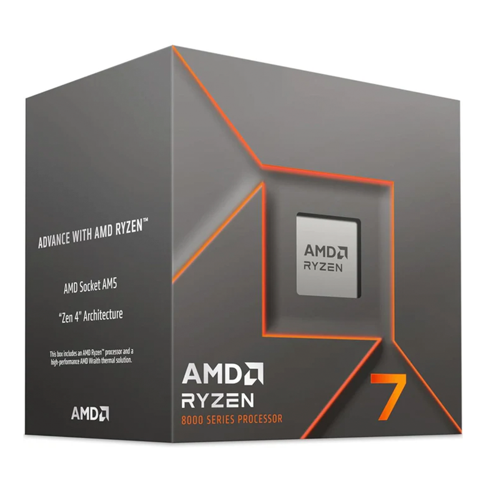 Procesador AMD Ryzen 7 8700F, Socket AM5, 5GHz, 8 Nucleos, 16MB - Incluye Disipador