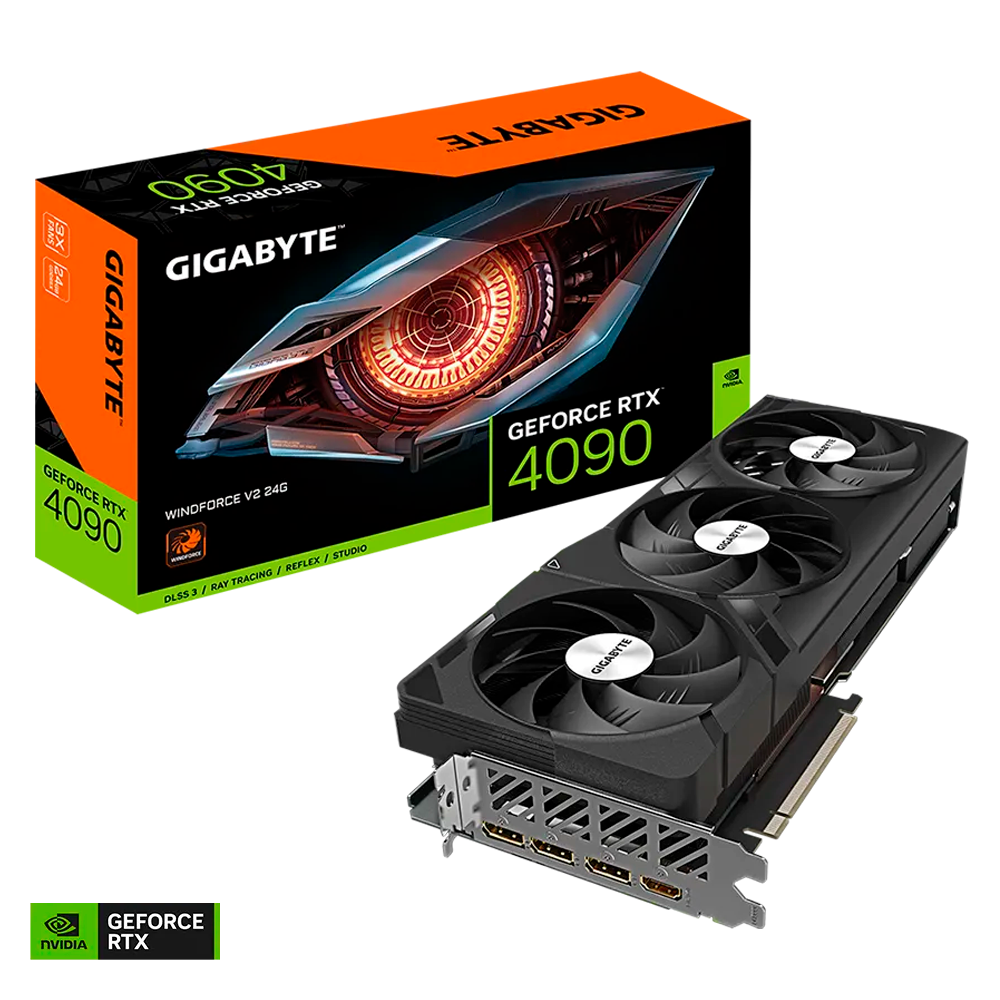 Tarjeta de Video Gigabyte NVIDIA GeForce RTX 4090 WINDFORCE V2 24G - 24GB