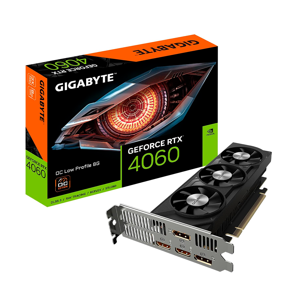 Tarjeta de Video Gigabyte NVIDIA GeForce RTX­­ 4060 LOW PROFILE OC 8G