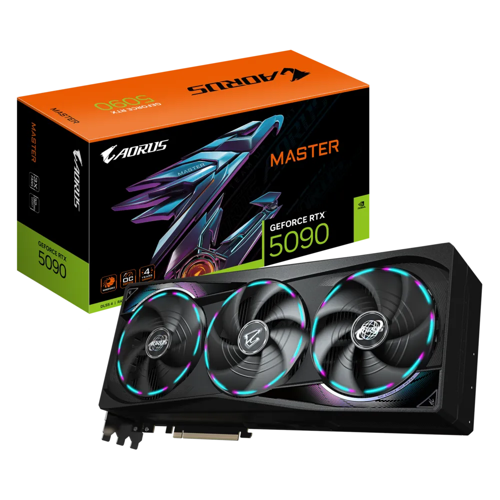 Tarjeta de Video AORUS GeForce RTX 5090 MASTER ICE 32GB