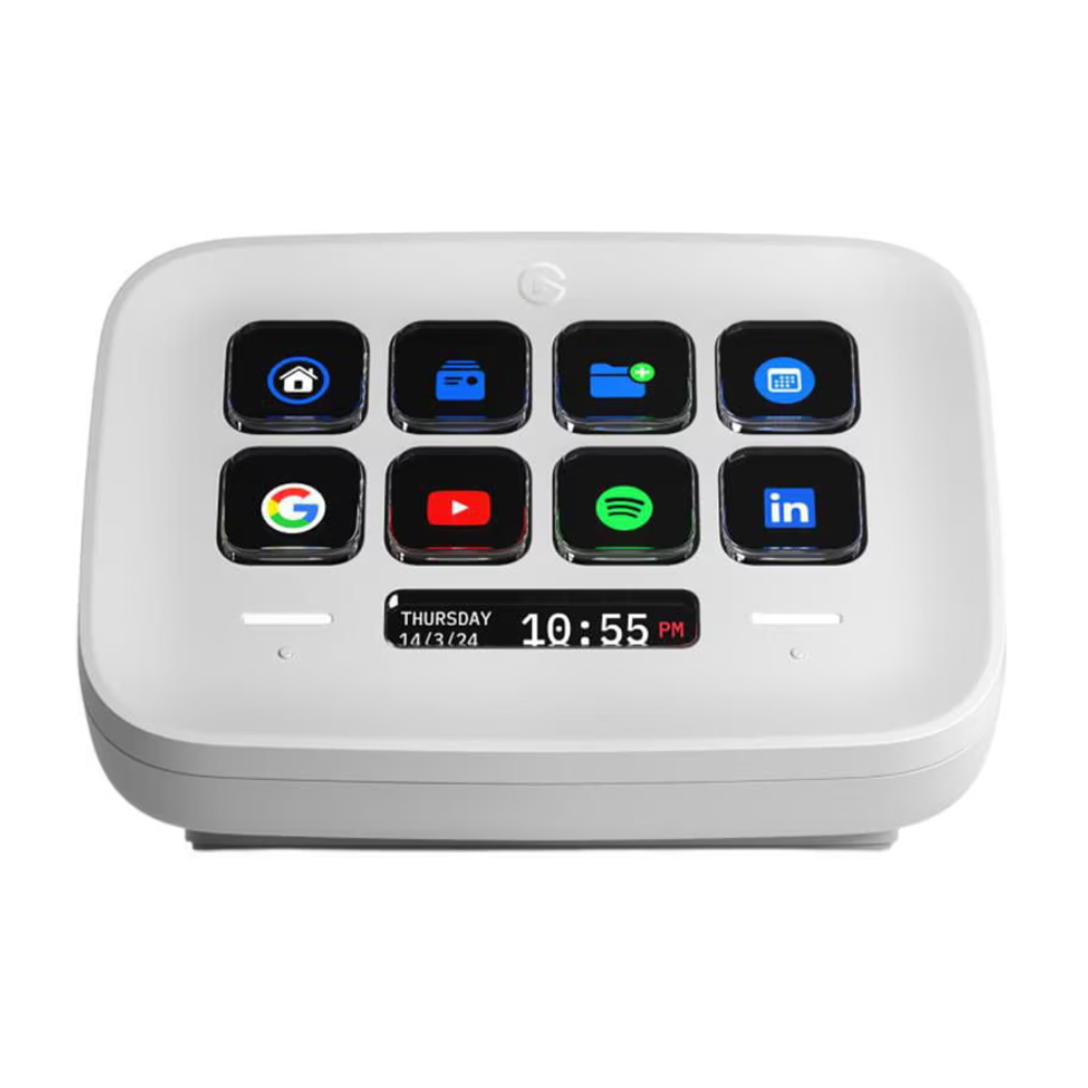 Teclado Elgato Stream Deck Neo | 8 Teclas | Alámbrico | USB | Blanco