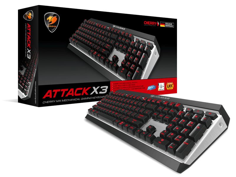 Teclado Cougar Attack X3 RGB - Switch Red - Español
