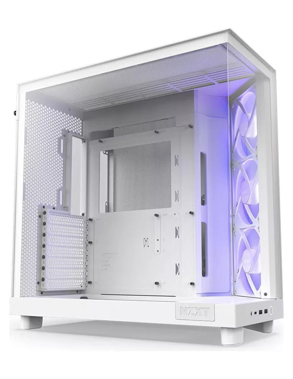 Gabinete NZXT H6 Flow RGB - ATX - Blanco