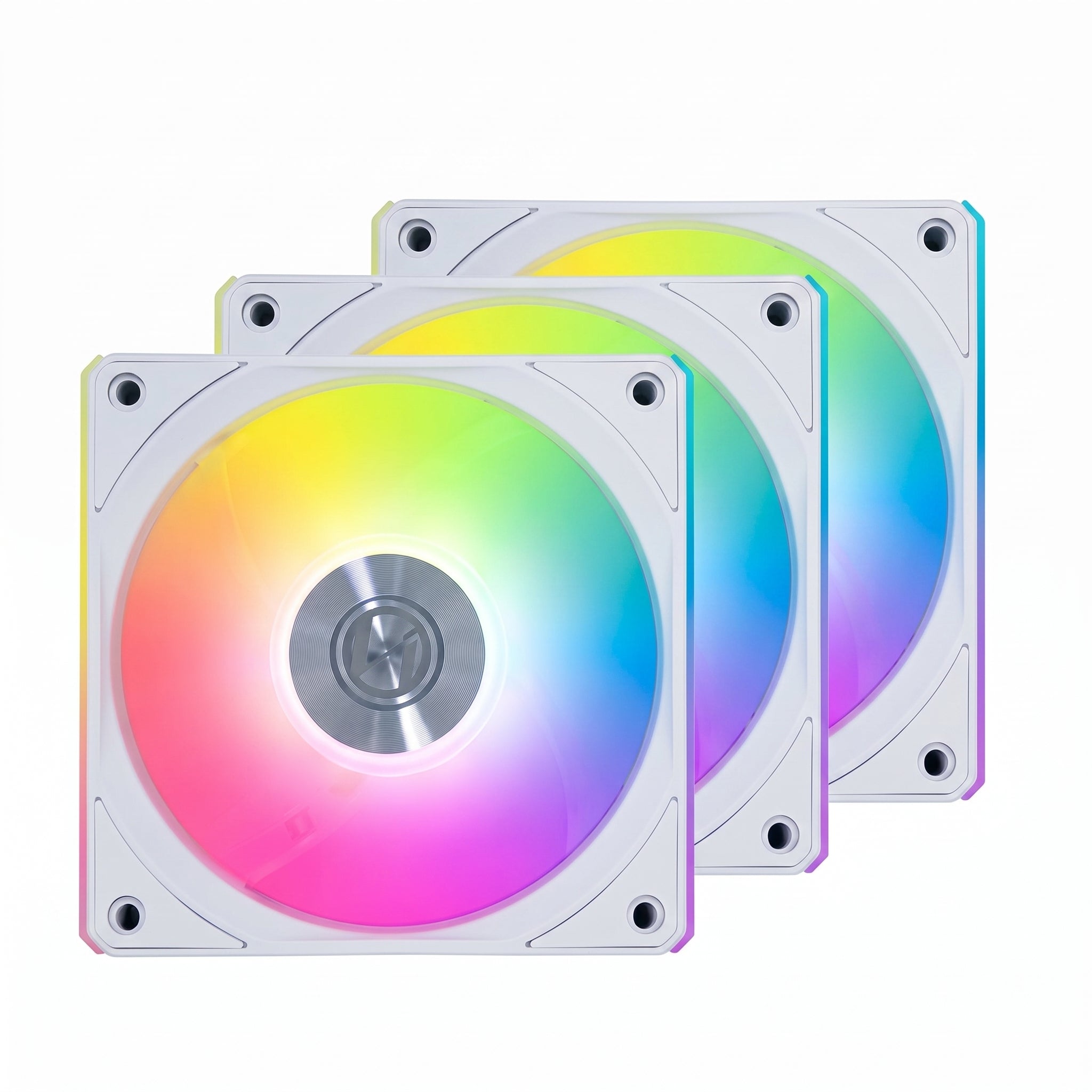 Kit de Ventiladores Lian Li Unifan Cl, Aspas Invertidas, RGB, 3x120mm, Blanco