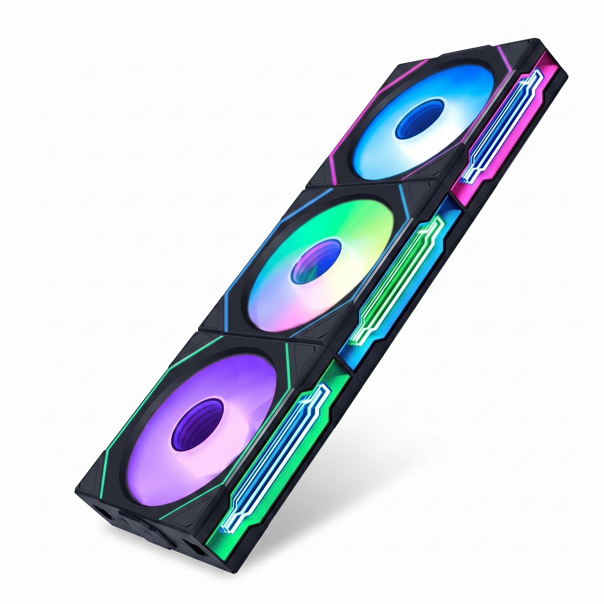 Kit de Ventiladores Lian Li Sl Infinity, Aspas Invertidas, RGB Wireless, 3x120mm, Negro
