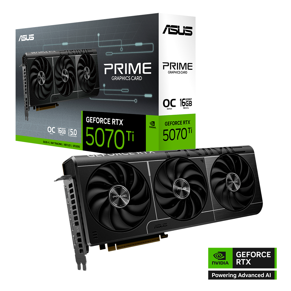 Tarjeta de Video ASUS GeForce RTX 5070Ti DUAL 16GB