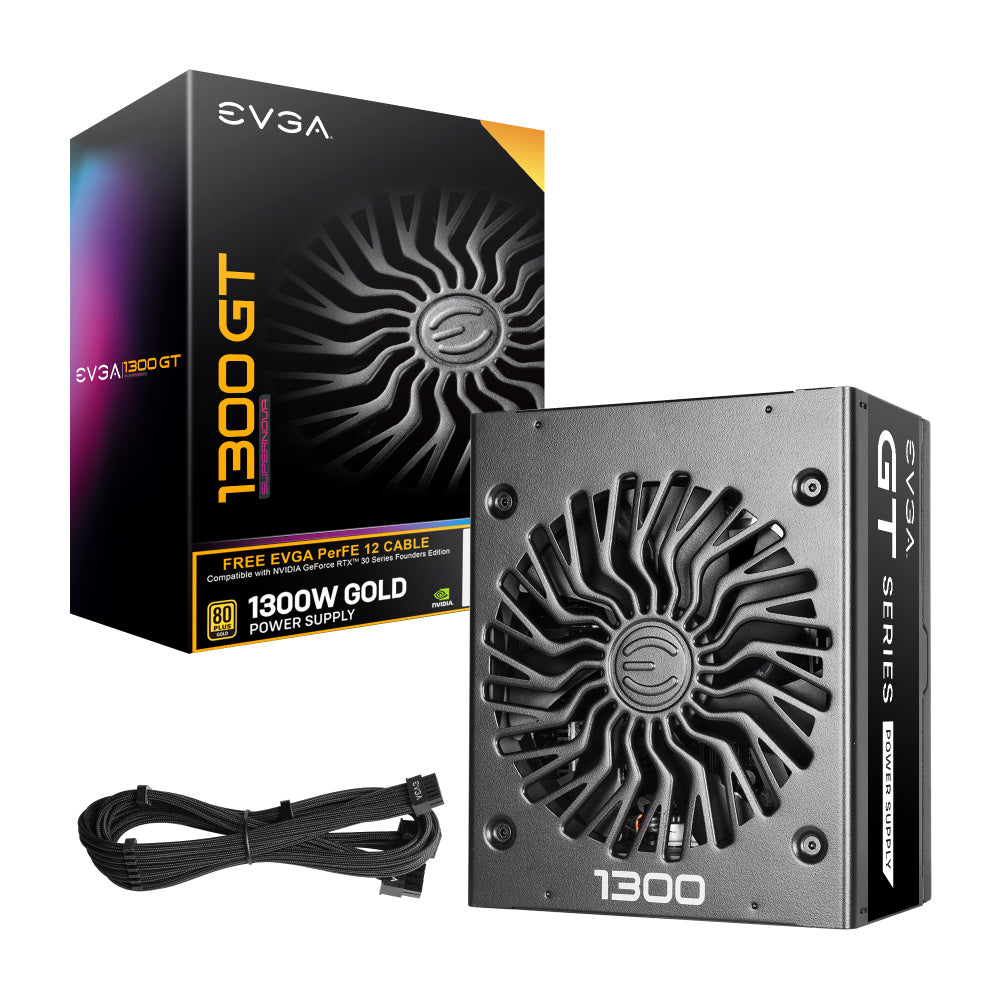 Fuente de Poder EVGA SuperNOVA 1300 GT 80 PLUS Gold, Modular, 24-pin ATX, 135mm, 1300W