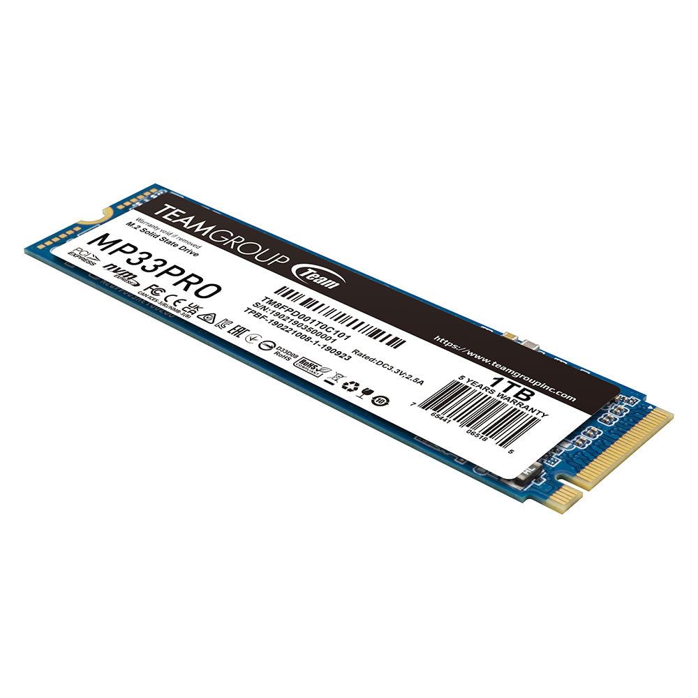 Unidad de estado Solido M.2 TEAMGROUP TEAM MP33 PRO 1TB NVME