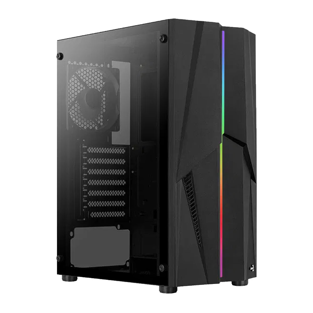 Gabinete AEROCOOL MECHA G BK V2 - Cristal Templado - ATX