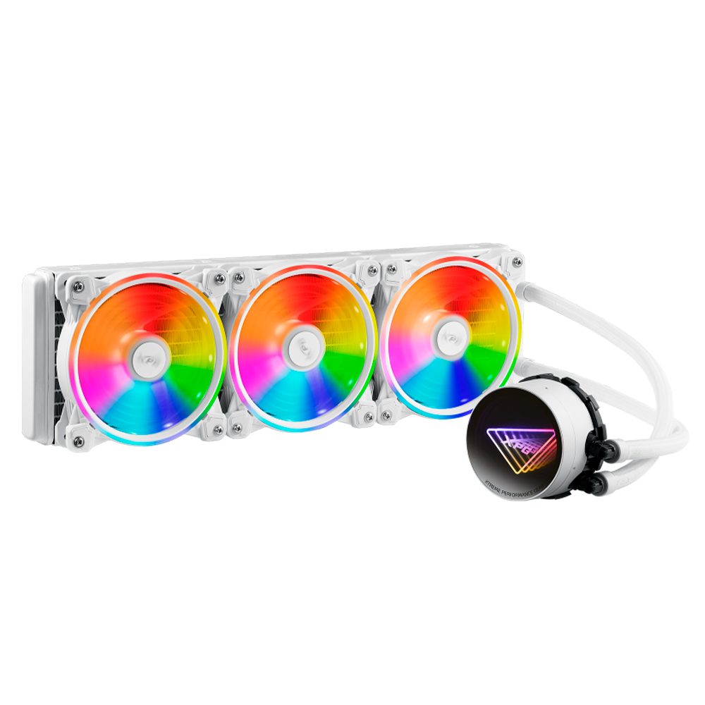 Enfriamiento Liquido AIO para CPU XPG LEVANTE X 360 ARGB, 3x 120mm, 600 - 2000RPM - Blanco