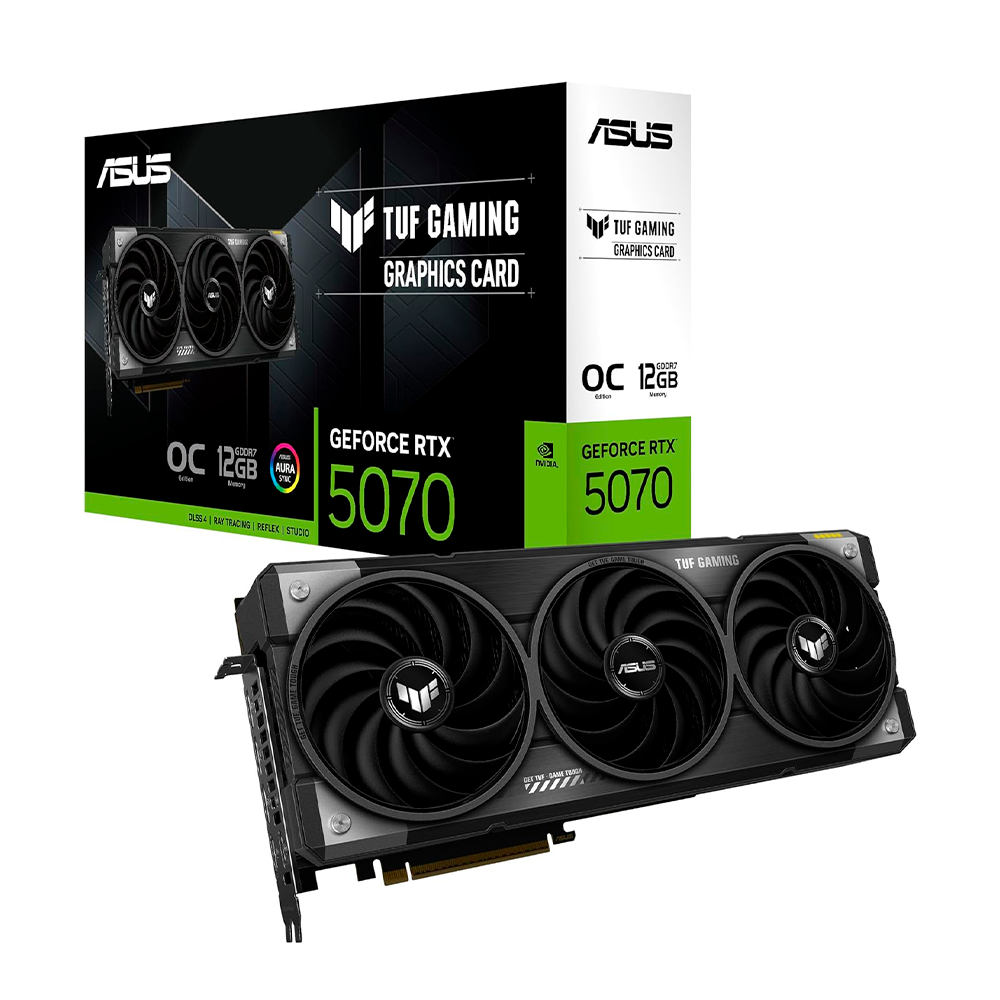 Tarjeta de Video ASUS TUF GAMING GeForce RTX 5070 OC Edition 12GB
