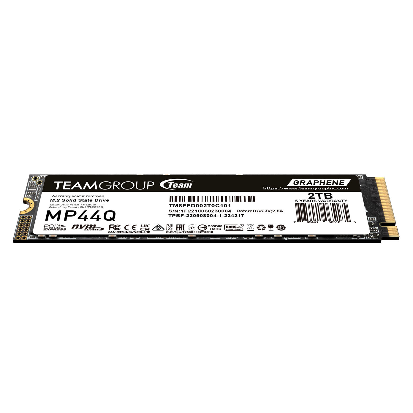 Unidad de estado Solido M.2 TEAMGROUP TEAM MP44Q 2TB NVME