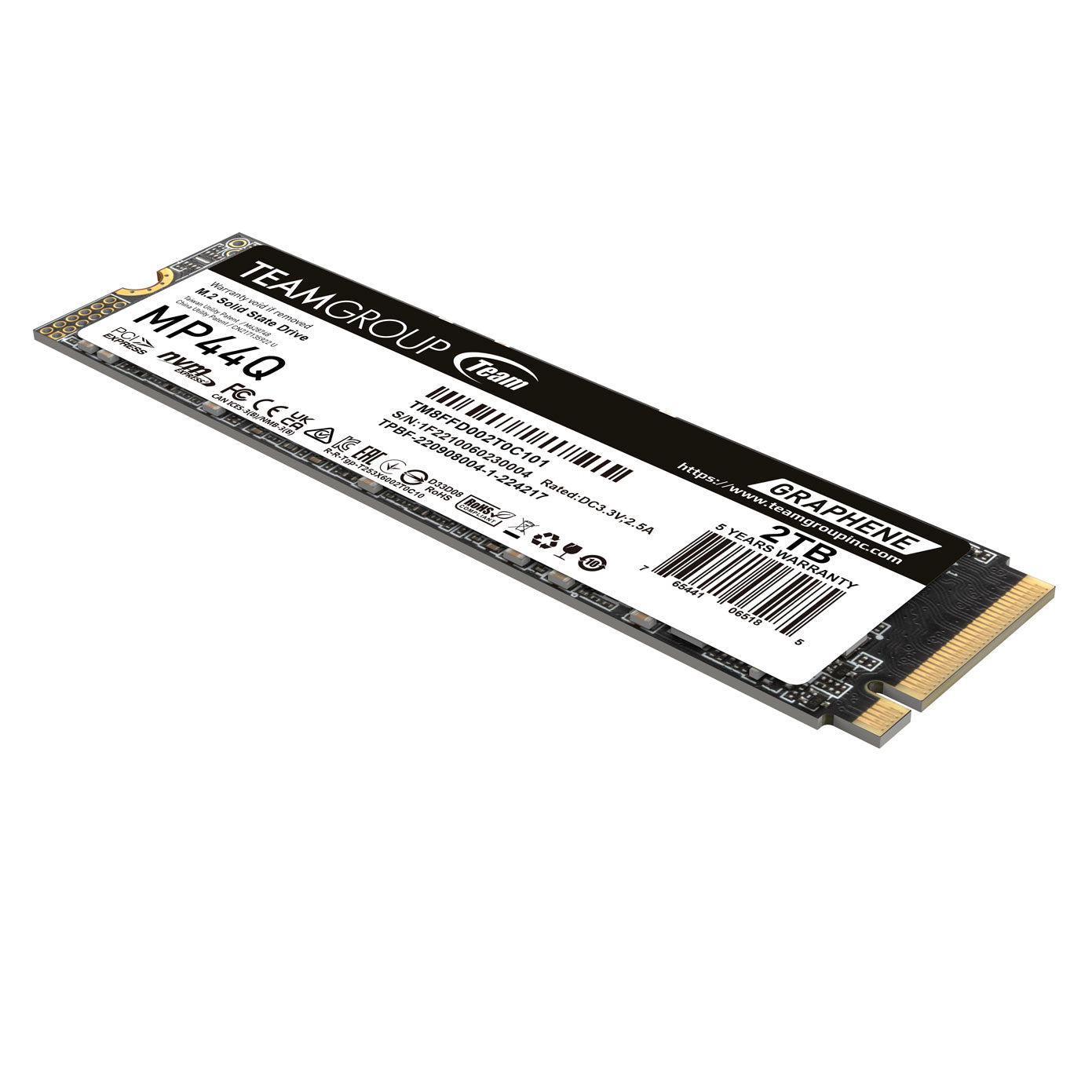 Unidad de estado Solido M.2 TEAMGROUP TEAM MP44Q 2TB NVME