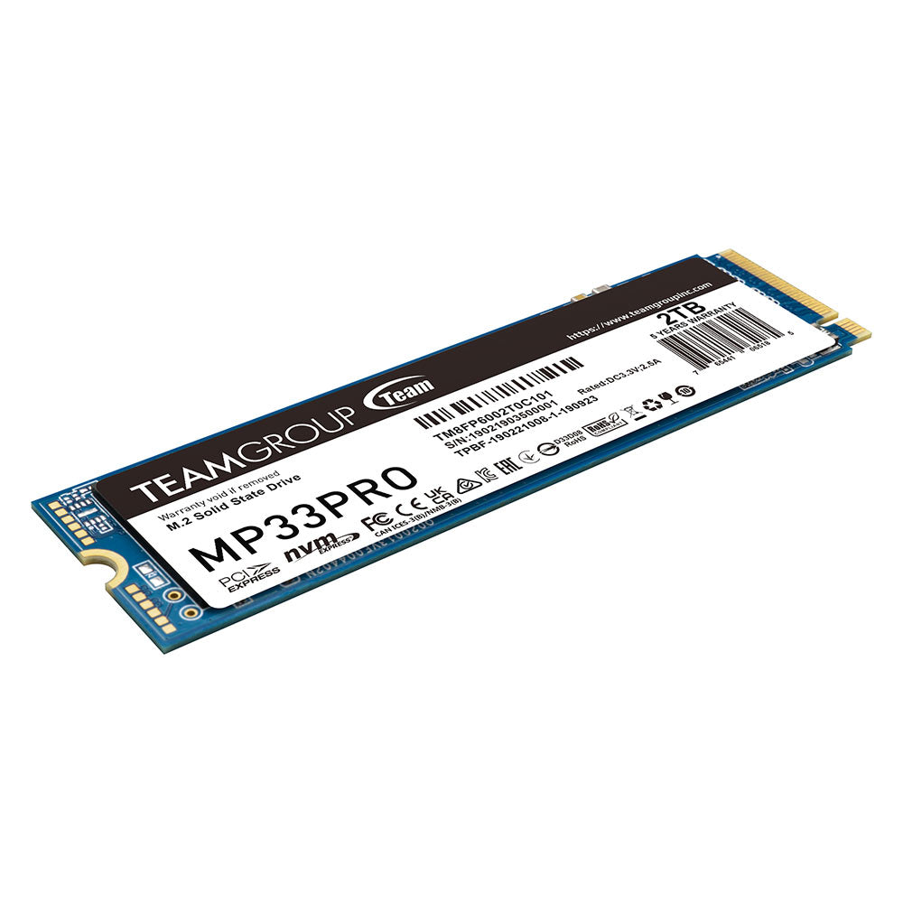 Unidad de estado Solido M.2 TEAMGROUP TEAM MP33 PRO 2TB NVME