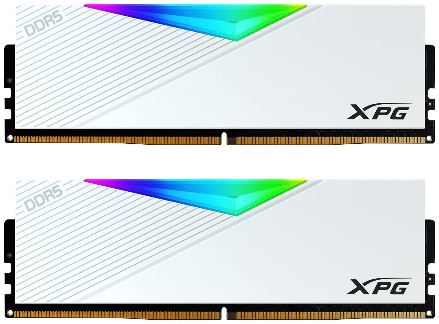Kit de Memoria RAM DIMM ADATA XPG Lancer RGB DDR5 64GB 2x32 GB 6400 Mts CL32 Blanca