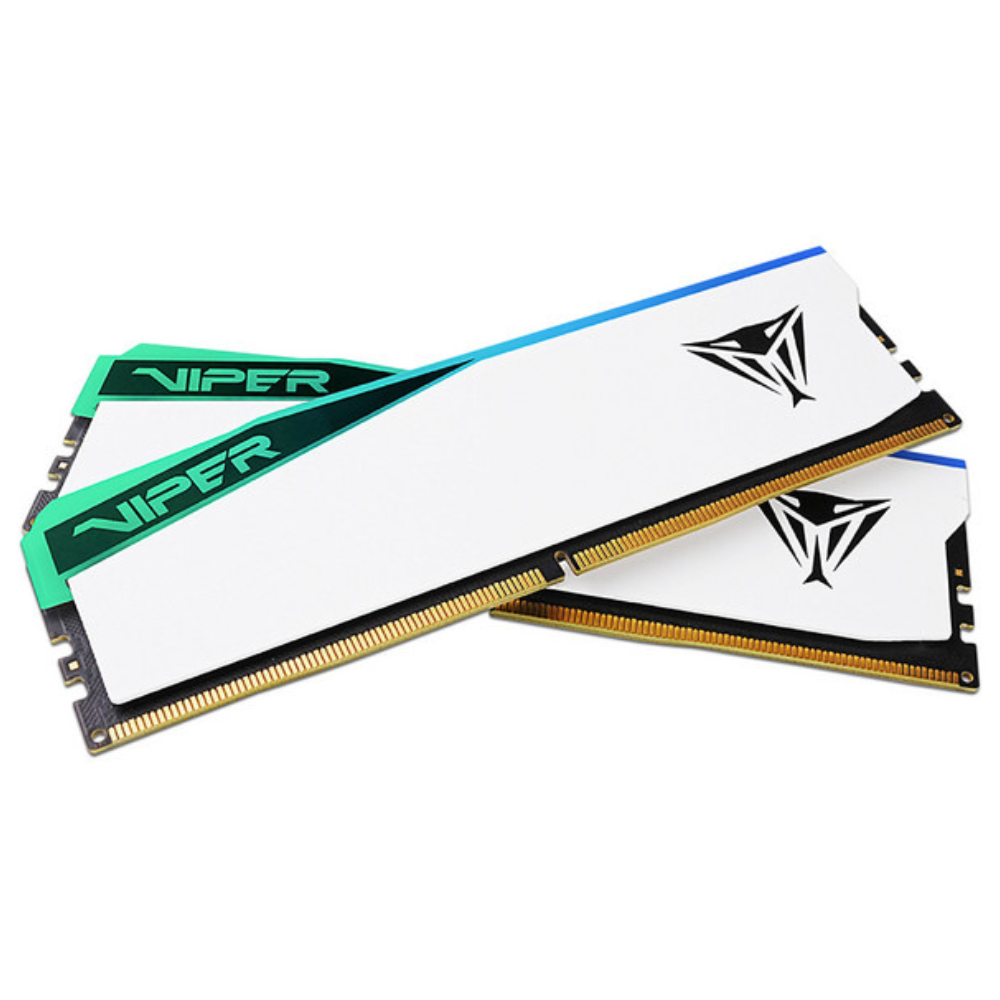 Memoria RAM Patriot Viper Elite 5, RGB, 32GB (2X16GB) , DDR5, 6000MT/s, Blanco.