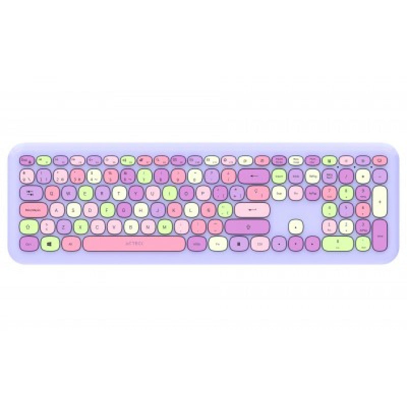 Kit Teclado Y Mouse Acteck Creator Chic MK475 | Inalámbrico | Morado