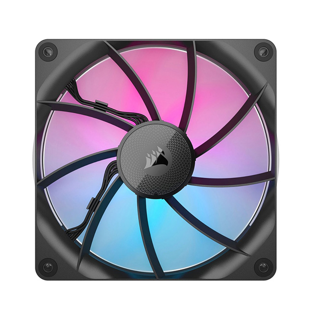 Ventilador Corsair iCUE LINK RX140 RGB, 140mm, 300 - 1700RPM, Negro - 2 Piezas