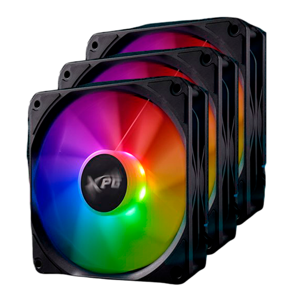 Kit de Ventiladores ADATA XPG Vento R 120mm ARGB Negro