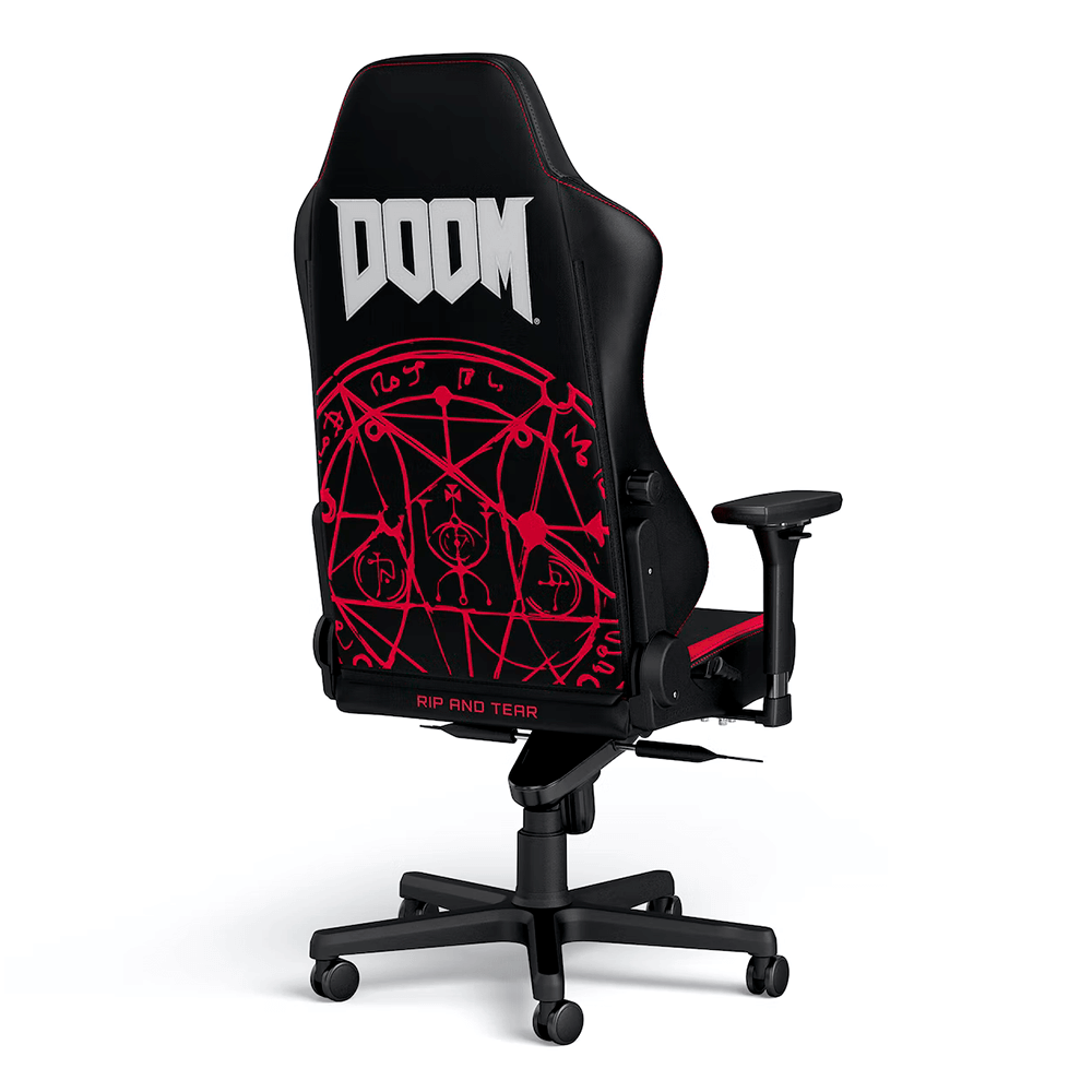 Silla Gamer Noblechairs Hero Doom Edition negro-rojo