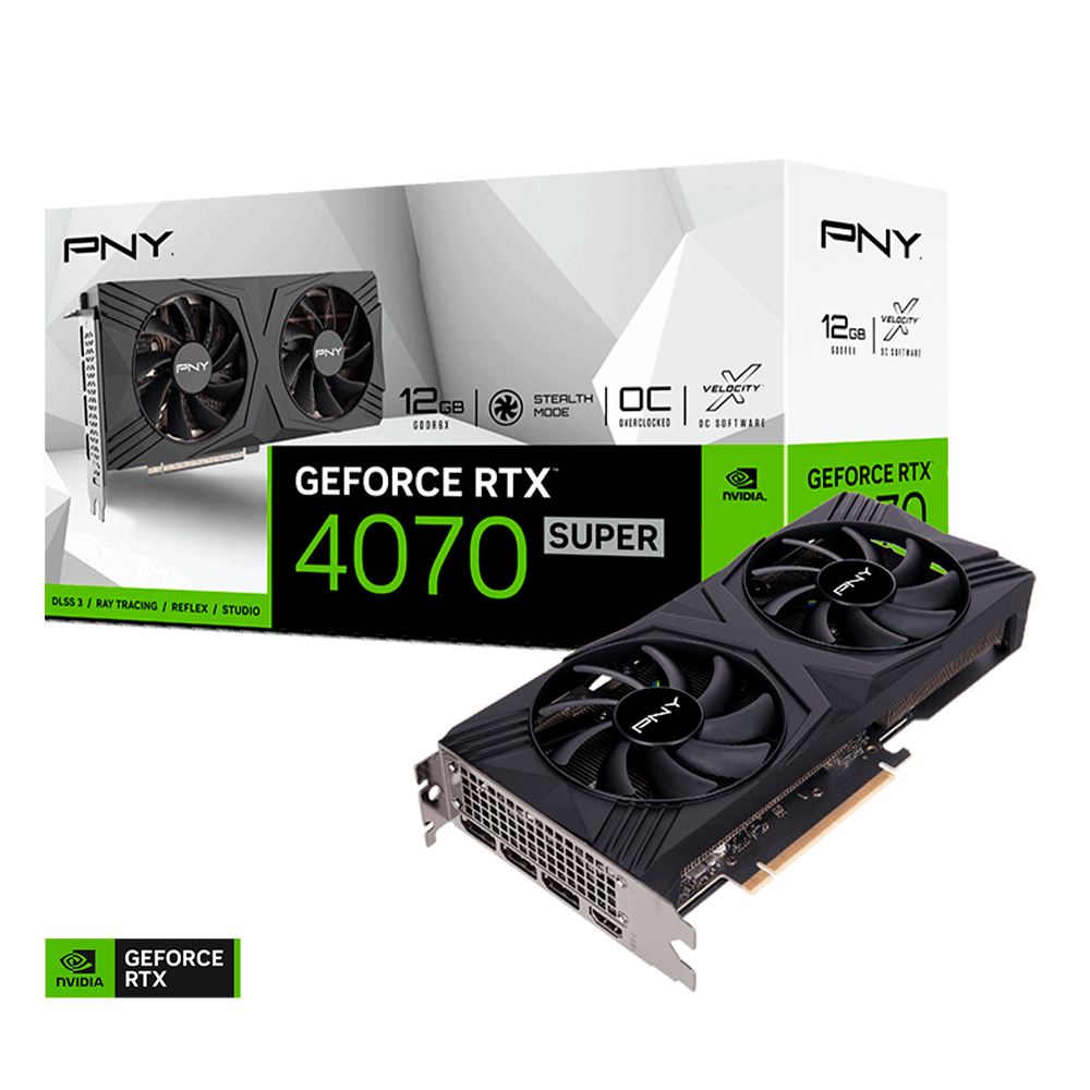 Tarjeta de Video PNY Nvidia Geforce RTX 4070 Super Verto OC 12Gb