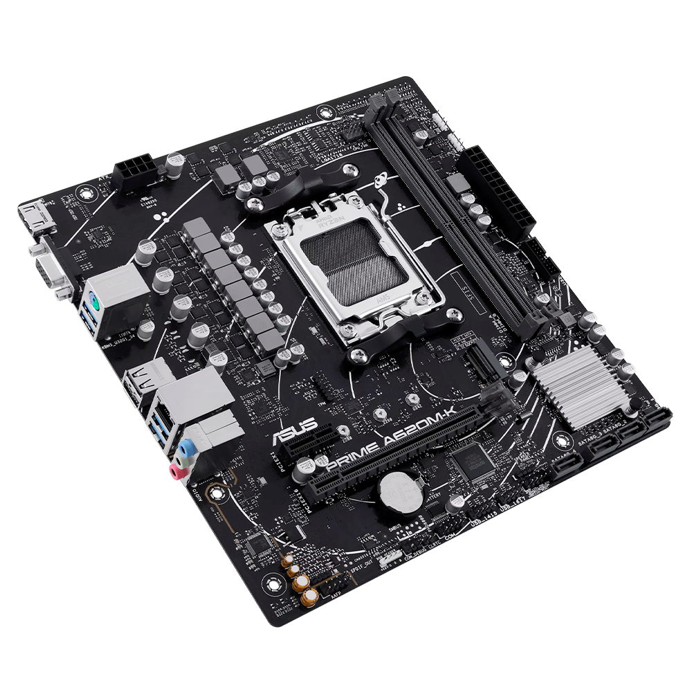 Tarjeta Madre ASUS PRIME A620M-K CSM, S-AM5, Micro ATX, Compatible con DDR5