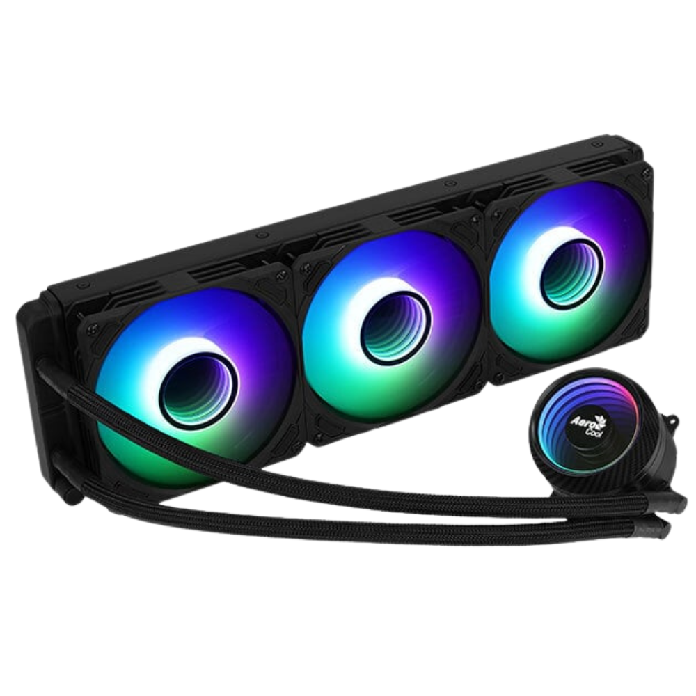 Enfriamiento Líquido Aerocool Mirage L360, 360mm, Negro, ARGB.