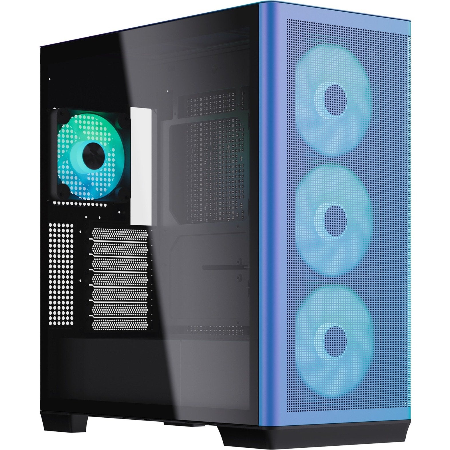 Gabinete APNX C1 Chroma Flair ARGB - ATX - Azúl