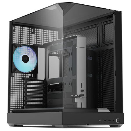 Gabinete APNX V2 | Incluye 4 Ventiladores | Cristal Templado ATX | Negro