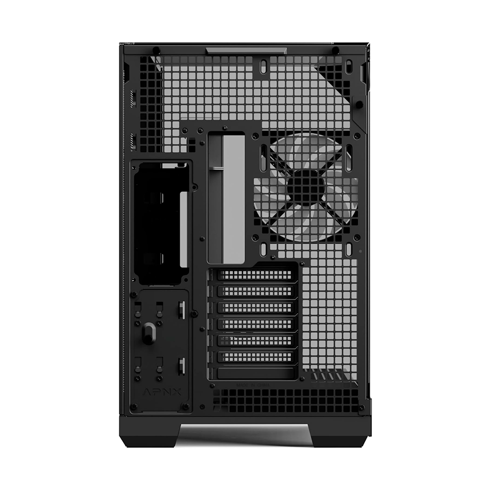 Gabinete APNX V2 | Incluye 4 Ventiladores | Cristal Templado ATX | Negro