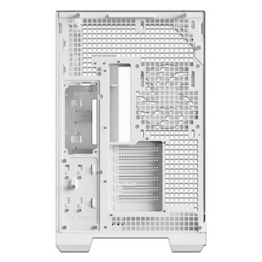Gabinete APNX V2 | Incluye 4 Ventiladores | Cristal Templado | ATX | Blanco