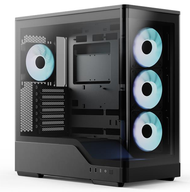 Gabinete Aerocool P500A | Incluye 4 Ventiladores RGB | ATX | Negro