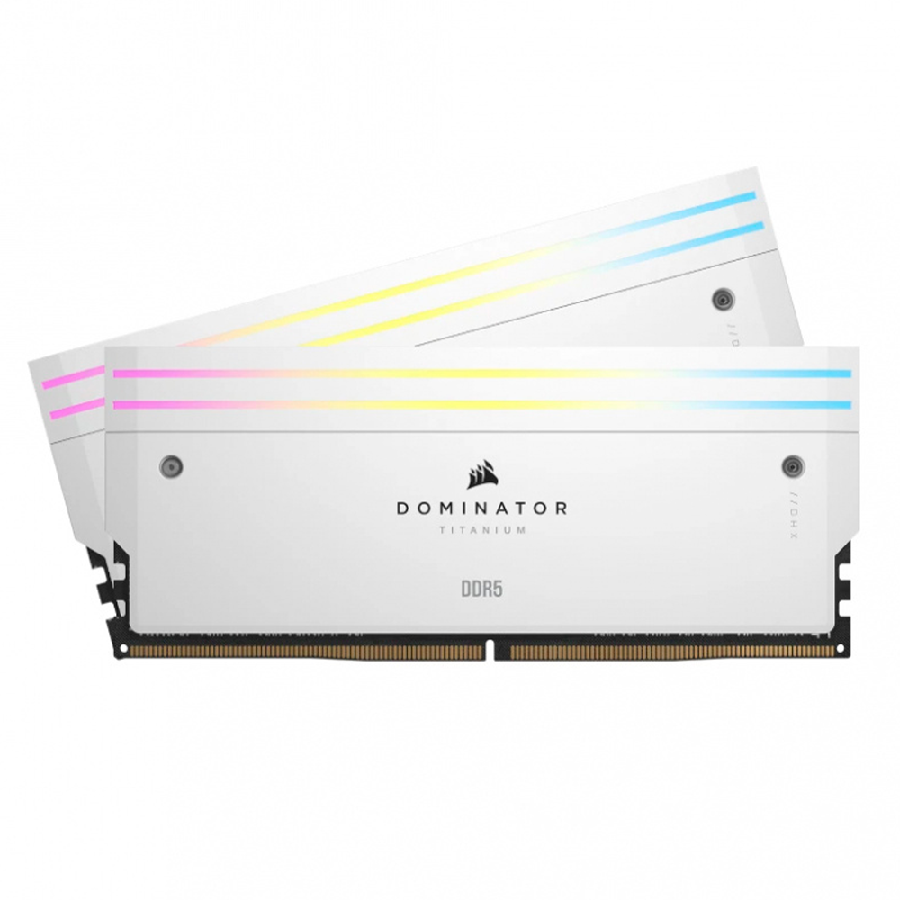 Kit Memoria RAM Corsair Dominator Titanium White DDR5- 7000MHz- 32GB - 2 x 16GB