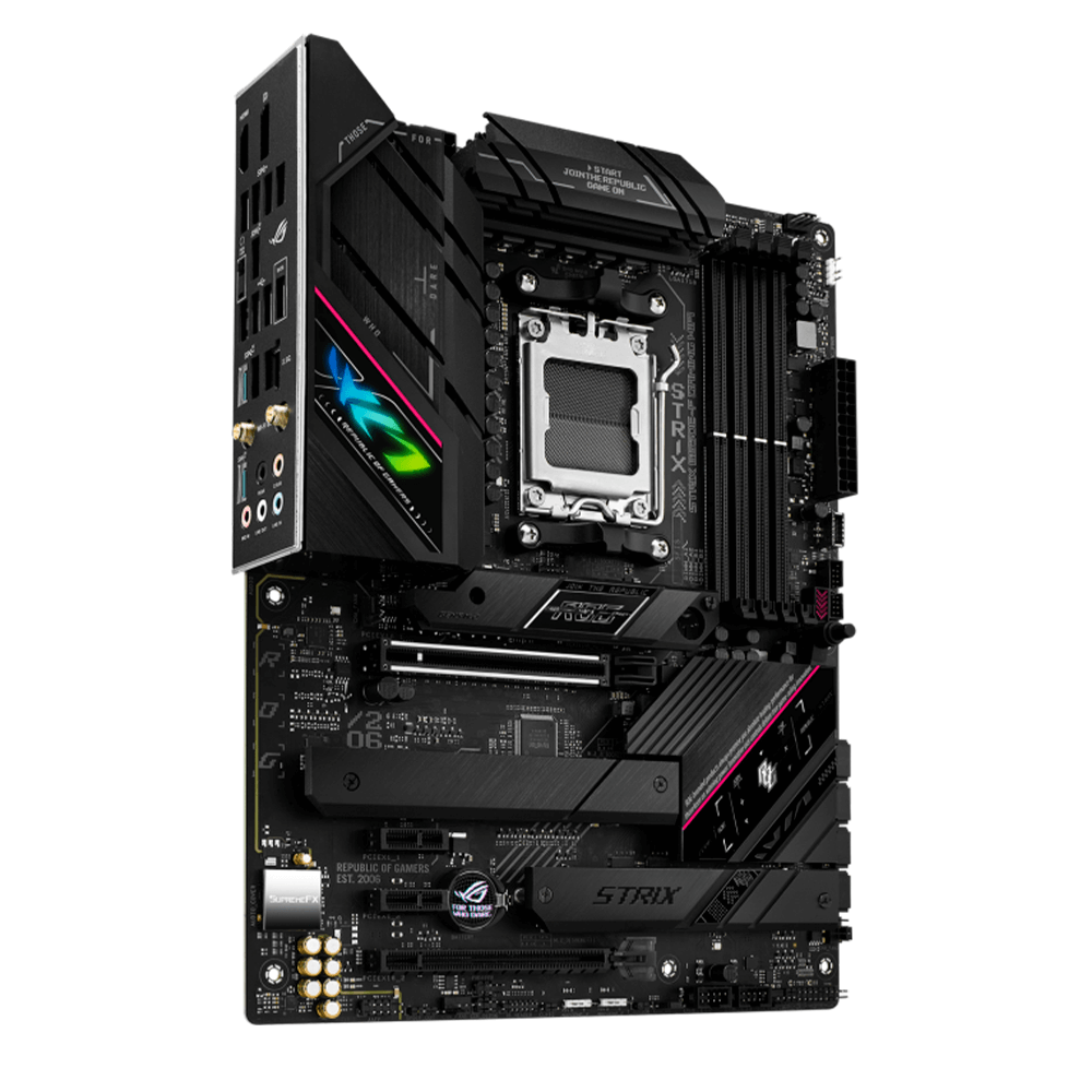 Tarjeta Madre ASUS ROG Strix B650E-F GAMING WIFI- S-AM5- ATX- Compatible con DDR5