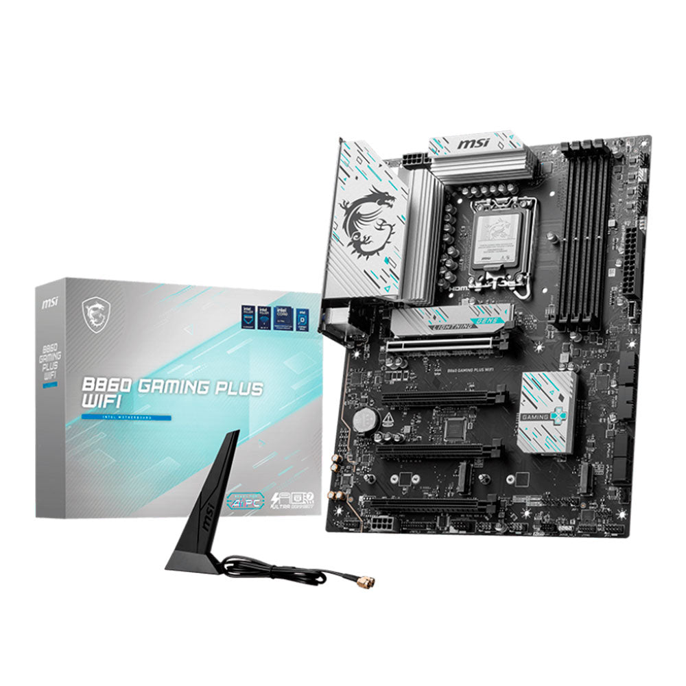 Tarjeta Madre MSI B860 GAMING PLUS WIFI, LGA 1851, ATX, Compatible con DDR5