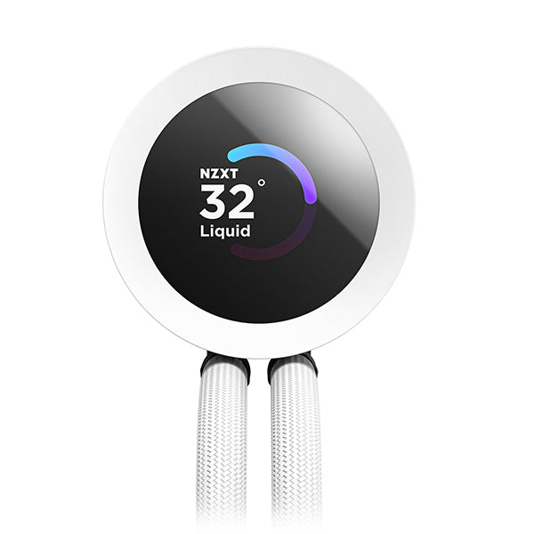 Enfriamiento Liquido NZXT Kraken Plus 360 RGB para CPU- 360mm - Blanco