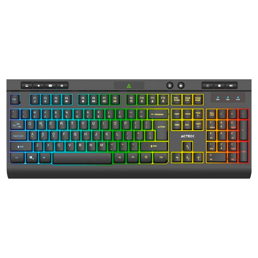 Teclado Acteck Aurean Pro TA477G - Alámbrico - USB - Negro