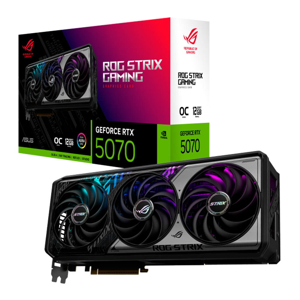Tarjeta de Video ASUS ROG STRIX GeForce RTX 5070 OC Edition 12GB