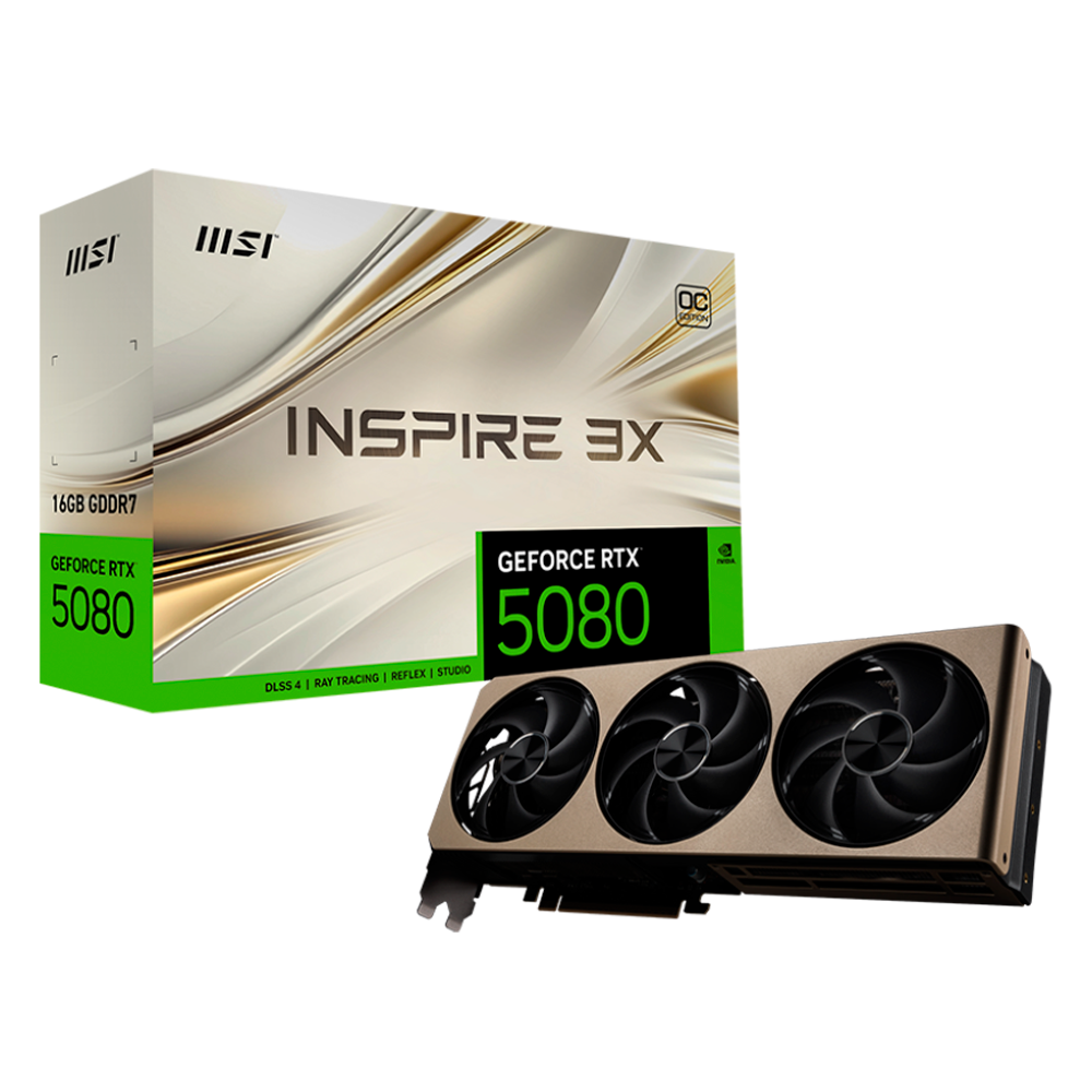Tarjeta De Video MSI RTX 5080 16G Inspire 3X OC
