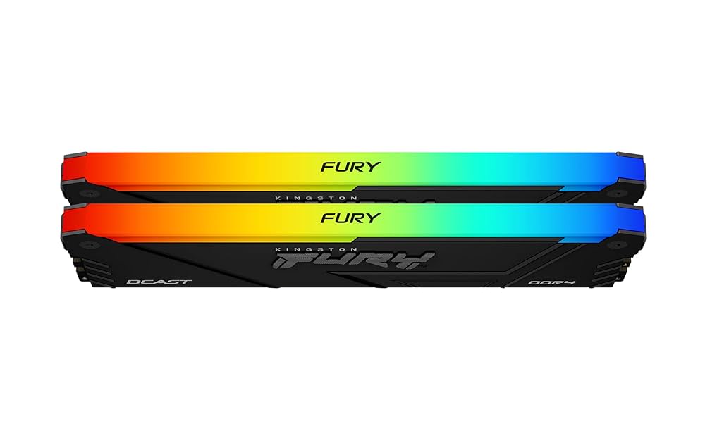 Memoria RAM Kingston FURY Beast RGB DDR4 DDR4- 3600MHz- 16GB