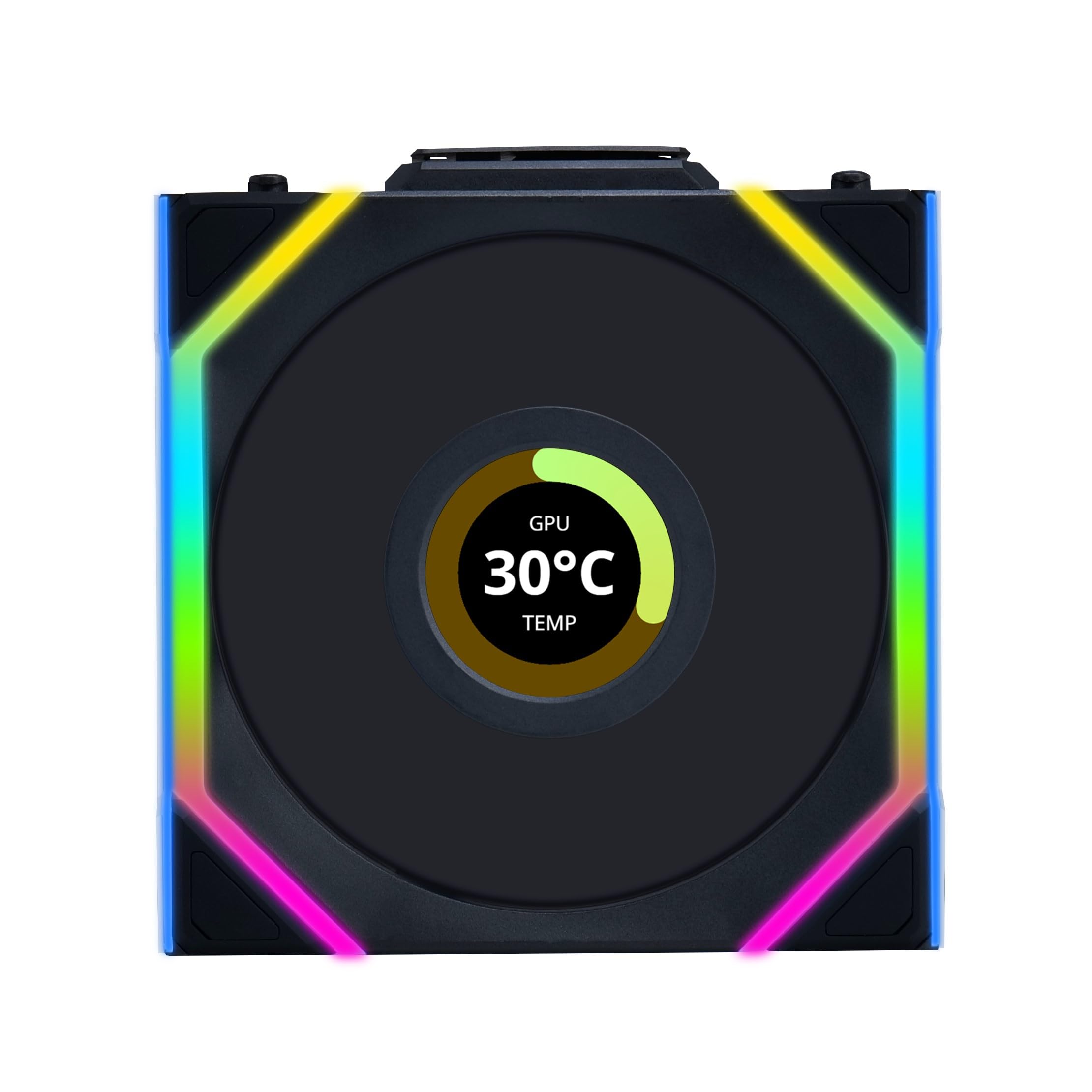 Kit de 3 Ventiladores Lian Li Unifan Sl Black Wireless LCD 120mm ARGB